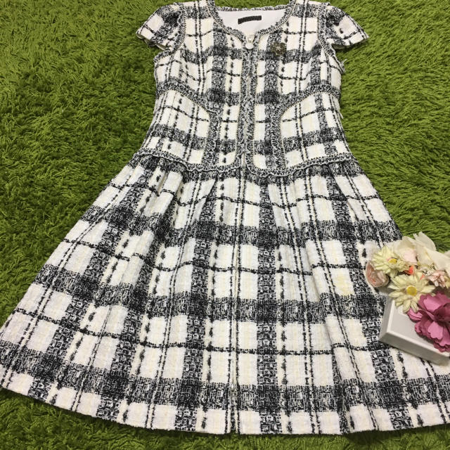 一度のみ To be chic❤︎フォーマルツイードワンピース 通年バーバリー