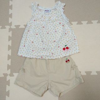 ミキハウス(mikihouse)の【あい様専用】MIKI HOUSE トップス&ショートパンツ size100(Tシャツ/カットソー)