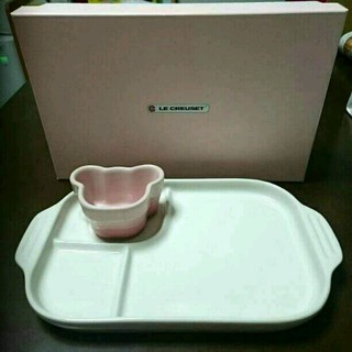 ルクルーゼ(LE CREUSET)の最終お値下げ⬇ ル・クルーゼ ベビー食器(プレート/茶碗)