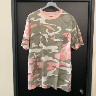 シュプリーム(Supreme)のSupreme pink camp poket tee シュプリーム カモ (Tシャツ/カットソー(半袖/袖なし))