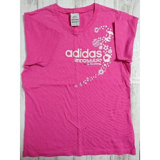 アディダス(adidas)のadidas Tシャツ レディース ピンク M サイズ (Tシャツ(半袖/袖なし))