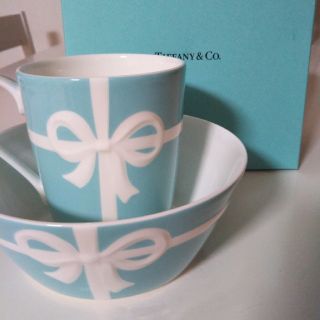 ティファニー(Tiffany & Co.)のTIFFANYブルーリボン2点セット(食器)