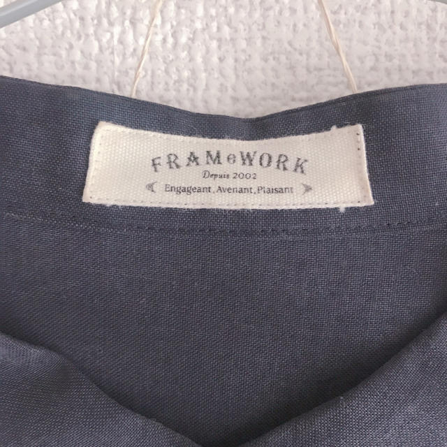 FRAMeWORK(フレームワーク)のFW◎ノーカラー ワンピース レディースのワンピース(ひざ丈ワンピース)の商品写真