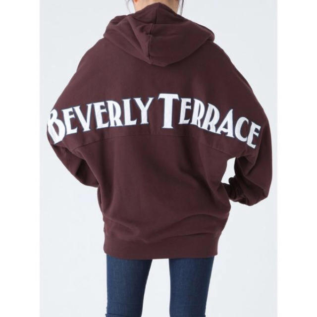 GYDA(ジェイダ)のGYDA BEVERLY TERRACE BIGパーカー ブラウン 美品 レディースのトップス(パーカー)の商品写真