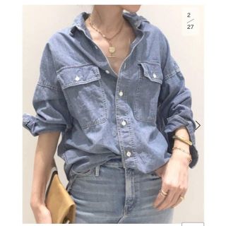 アパルトモンドゥーズィエムクラス(L'Appartement DEUXIEME CLASSE)のL'Appartement REMI RELIEF CHAMBRAY シャツ(シャツ/ブラウス(長袖/七分))