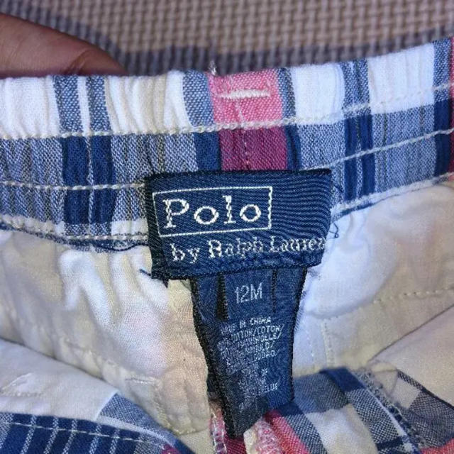 POLO RALPH LAUREN(ポロラルフローレン)のポロラルフローレンの春夏サラッとガーゼ軽め生地80.90男の子ショートパンツ キッズ/ベビー/マタニティのキッズ服男の子用(90cm~)(パンツ/スパッツ)の商品写真