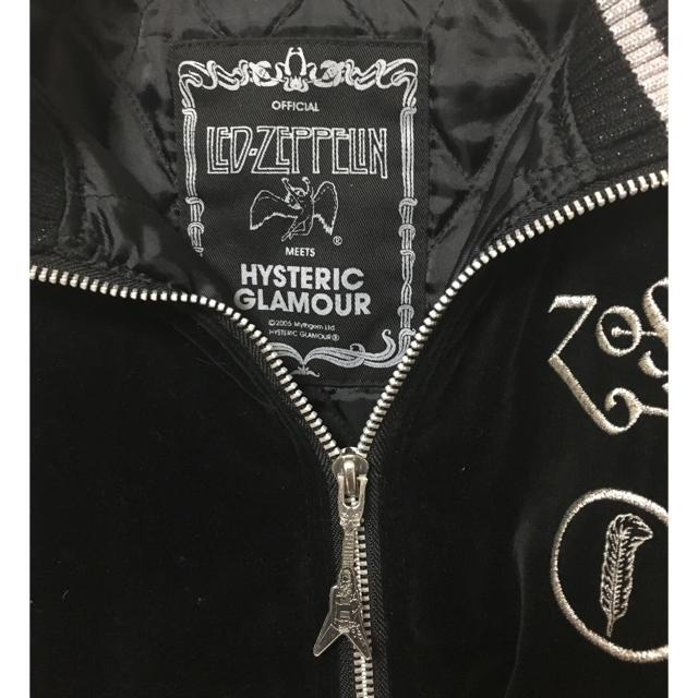 ヒステリックグラマー レッドツェッペリン スタジャン メンズ 黒 メンズのジャケット/アウター(スタジャン)の商品写真