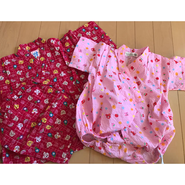 mikihouse(ミキハウス)のミキハウス 甚平 キッズ/ベビー/マタニティのキッズ服女の子用(90cm~)(甚平/浴衣)の商品写真