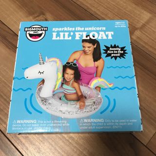 新品 未使用  ベビー unicorn足入れ浮き輪(マリン/スイミング)