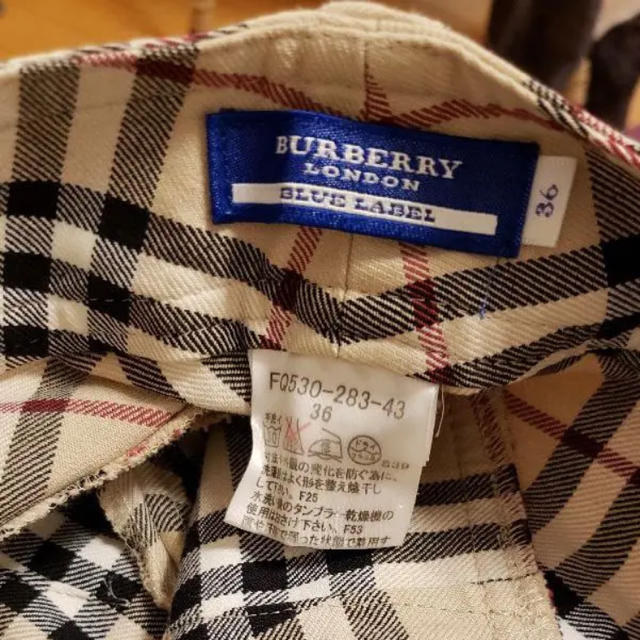 BURBERRY BLUE LABEL(バーバリーブルーレーベル)のバーバリーブルーレーベル チェックパンツ レディースのパンツ(カジュアルパンツ)の商品写真