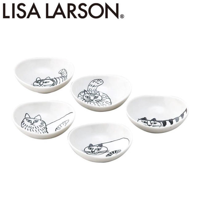 Lisa Larson(リサラーソン)のsenbenさま専用　リサラーソン 豆鉢セット 食器 陶器 豆皿 インテリア/住まい/日用品のキッチン/食器(食器)の商品写真