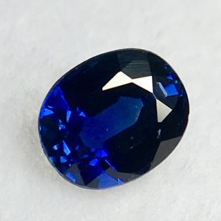 深く鮮烈な"ロイヤルブルー" 0.3ct UP 天然 サファイア ルース 鑑別付(リング(指輪))