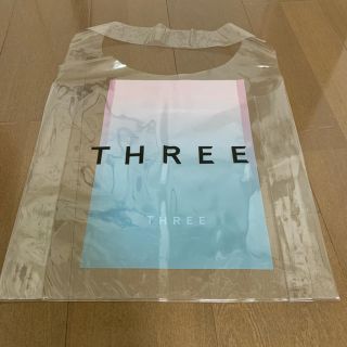 スリー(THREE)のTHREE サマークリアバッグ ノベルティ 限定(ショップ袋)