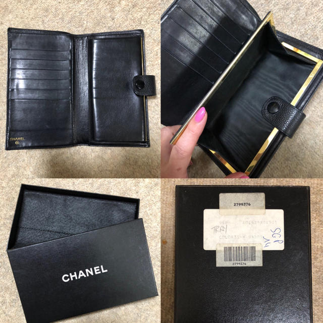 CHANEL - CHANEL キャビンスキン 二つ折り長財布 正規品の通販 by emily415's shop｜シャネルならラクマ