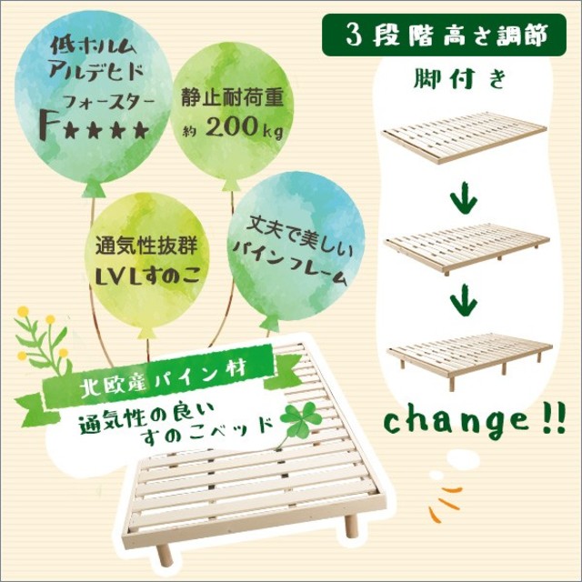 送料無料 すのこベッド フレームのみ 新品 安い順 送料込み 最安値 ...