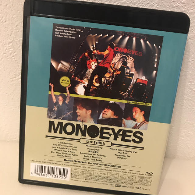 MONOEYES/Cold Reaction Tour 2015 エンタメ/ホビーのDVD/ブルーレイ(ミュージック)の商品写真