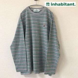 インハビダント(inhabitant)の専用です❁﻿【inhabitant】ワンポイント ボーダー ロンＴ XL(Tシャツ/カットソー(七分/長袖))