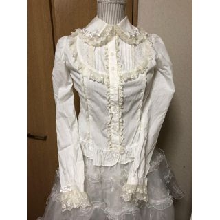 アンジェリックプリティー(Angelic Pretty)のアンジェリックプリティ  ブラウス 白(シャツ/ブラウス(長袖/七分))