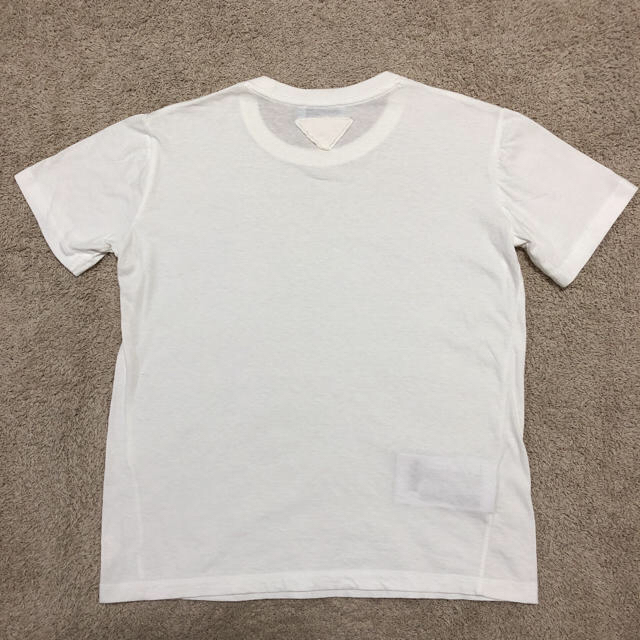 新品 PRADA プラダ Tシャツ 半袖 ホワイト 三角ロゴ コットン 白