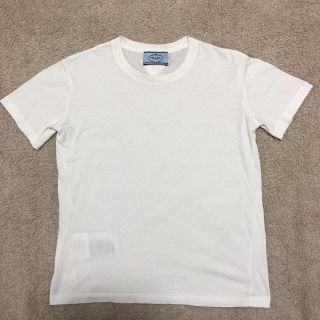 新品 PRADA プラダ Tシャツ 半袖 ホワイト 三角ロゴ コットン 白