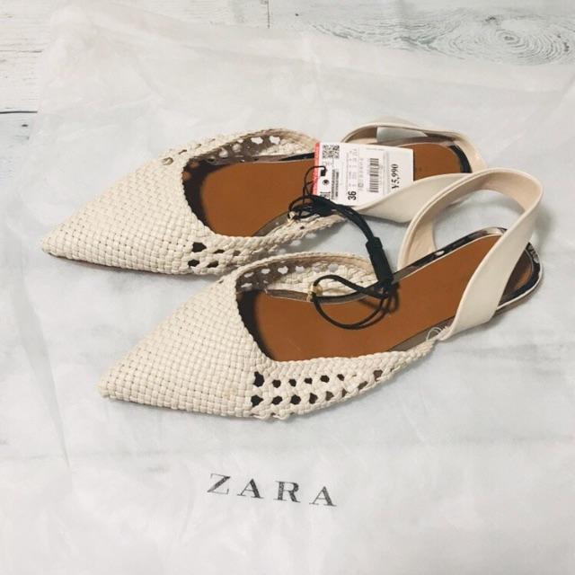 ZARA(ザラ)のあゆこ様専用★彡ZARAメッシュミュール レディースの靴/シューズ(ミュール)の商品写真