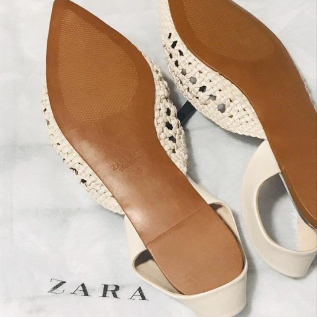 ZARA(ザラ)のあゆこ様専用★彡ZARAメッシュミュール レディースの靴/シューズ(ミュール)の商品写真