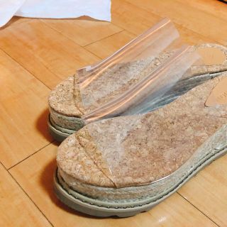 マウジー(moussy)のクリアサンダル moussy JUTE SOLE SANDAL(サンダル)