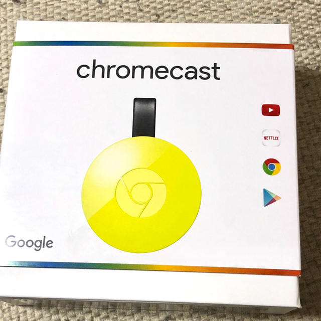 CHROME(クローム)のchromecast イエロー スマホ/家電/カメラのテレビ/映像機器(映像用ケーブル)の商品写真