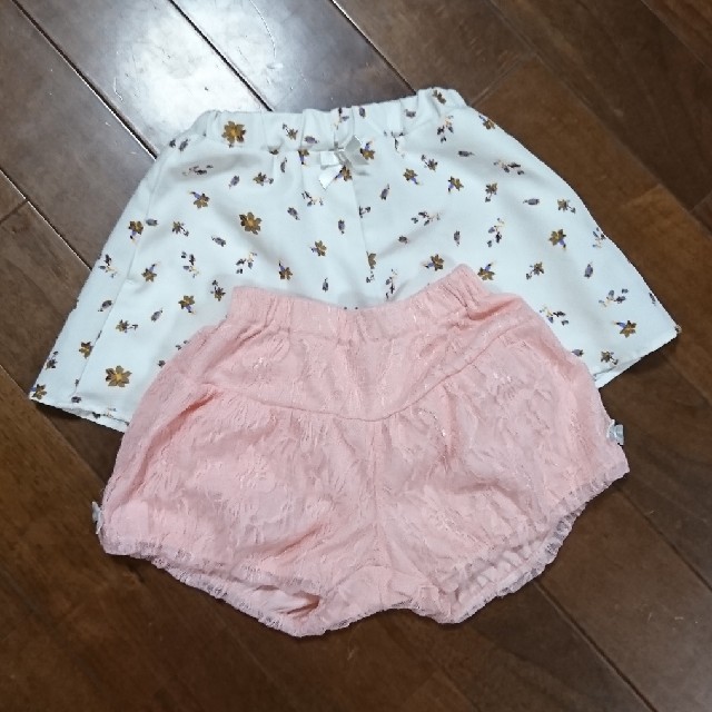 GU(ジーユー)の女の子☆ショートパンツ キッズ/ベビー/マタニティのキッズ服女の子用(90cm~)(パンツ/スパッツ)の商品写真