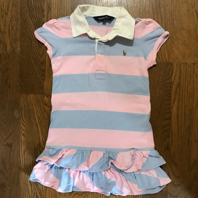 Ralph Lauren(ラルフローレン)の値下げ ラルフローレン ワンピース ポロシャツ 110 キッズ/ベビー/マタニティのキッズ服女の子用(90cm~)(ワンピース)の商品写真