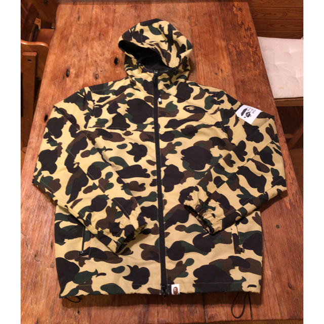 ジャケットa bathing ape hoodie jacket 1stcamo イエロー