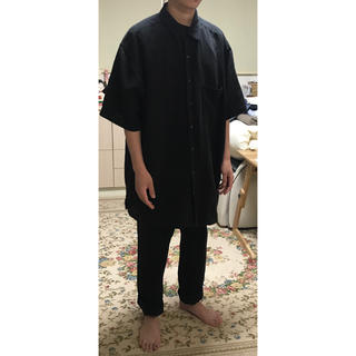 ヨウジヤマモト(Yohji Yamamoto)の90s モード系 ビックシルエットシャツ シルク&リネン(シャツ)