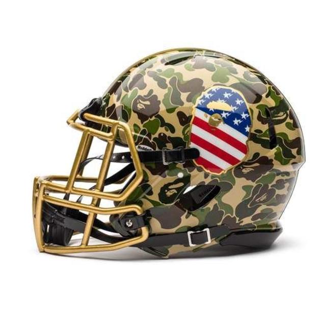 bape riddell helmet