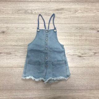 ザラ(ZARA)のZARA デニムロンパース(ロンパース)