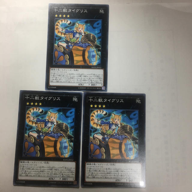 遊戯王(ユウギオウ)の遊戯王 十二獣タイグリス3枚セット エンタメ/ホビーのトレーディングカード(シングルカード)の商品写真
