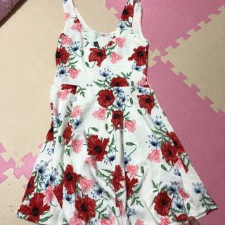 エイチアンドエイチ(H&H)のH&M 花柄ワンピース(ミニワンピース)