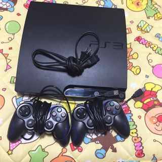 プレイステーション3(PlayStation3)のプレステ3 コントローラ二個付き 320ギガ ジャンク(家庭用ゲーム機本体)
