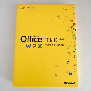 マック(Mac (Apple))の*Microsoft*Office mac 2011(PC周辺機器)
