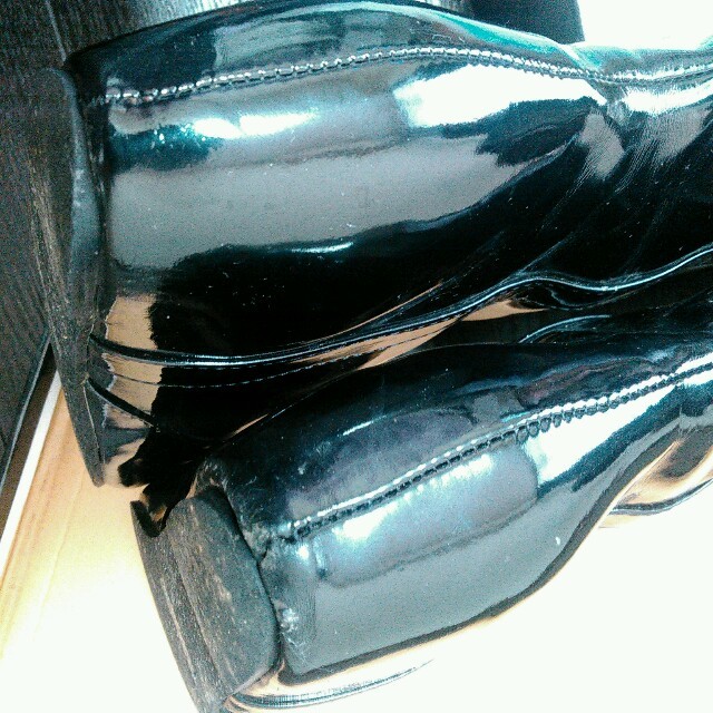 エナメル　インヒールブーツ レディースの靴/シューズ(ブーツ)の商品写真