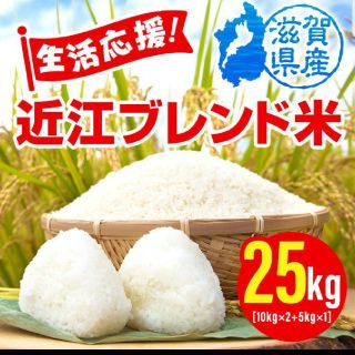 「価格重視」近江ブレンド米２５ｋｇ　３０年滋賀県産　送料無料　生活応援(米/穀物)