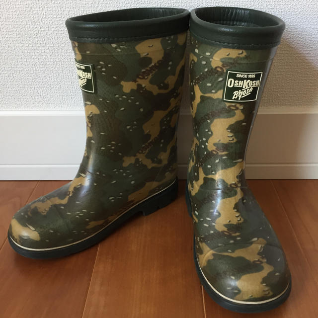 OshKosh(オシュコシュ)の美品‼️【オシュコシュ レインブーツ】19センチ キッズ/ベビー/マタニティのキッズ靴/シューズ(15cm~)(長靴/レインシューズ)の商品写真