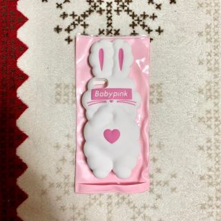 ハニーミーハニー(Honey mi Honey)のBabypink iPhoneケース うさぎ 白(iPhoneケース)