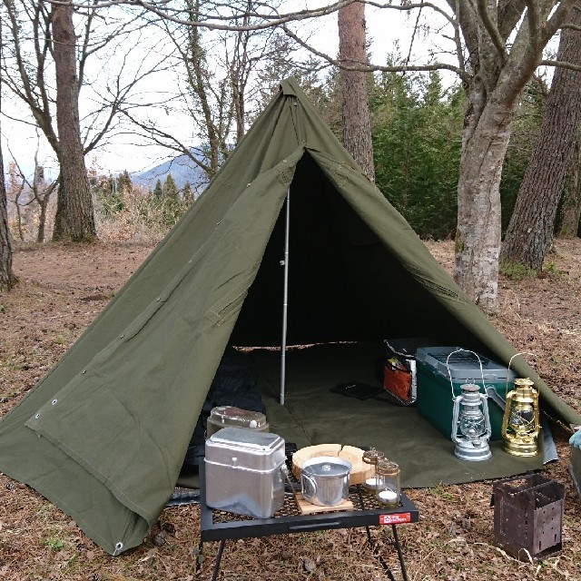 テント/タープポーランド軍ポンチョテント一式 サイズ2 パップテント
