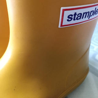 ファミリア(familiar)のstample 黄色 長靴 レインシューズ 15㎝(長靴/レインシューズ)