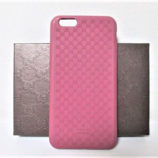 グッチ(Gucci)の☆GUCCI グッチ iPhone6 シリコンケース カバー/ピンク系☆美品(iPhoneケース)