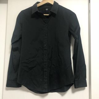 ユニクロ(UNIQLO)の黒シャツ(シャツ/ブラウス(長袖/七分))