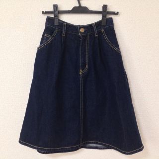 マウジー(moussy)のmoussy デニムフレアスカート(ひざ丈スカート)