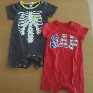 アナップキッズ(ANAP Kids)のロンパース(GAP&ANAP) 2点ｾｯﾄ(ロンパース)