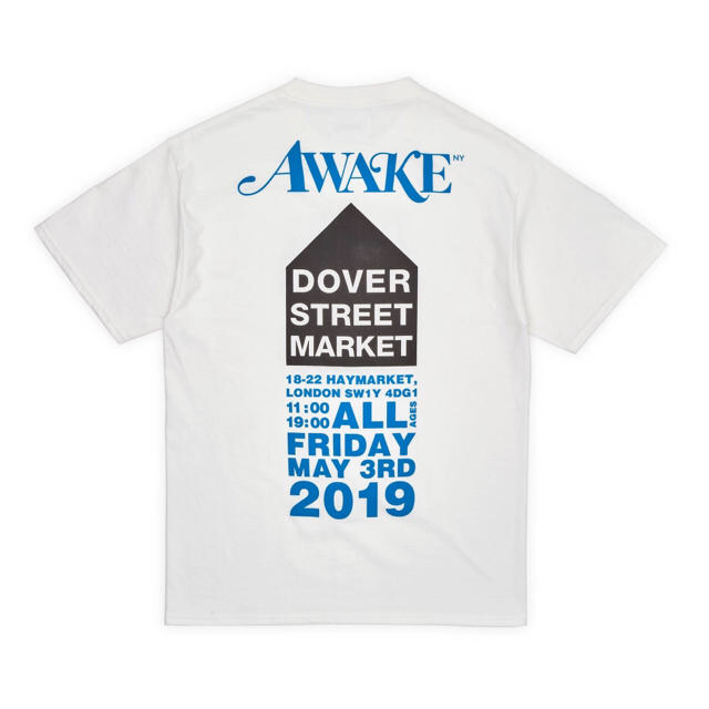 新品 白M awake ny × DSML コラボ Tシャツ