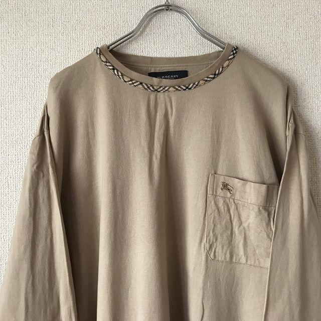 BURBERRY(バーバリー)のLloyd'sさん専用バーバリーロンドン ワンポイントロゴカットソー メンズのトップス(Tシャツ/カットソー(七分/長袖))の商品写真